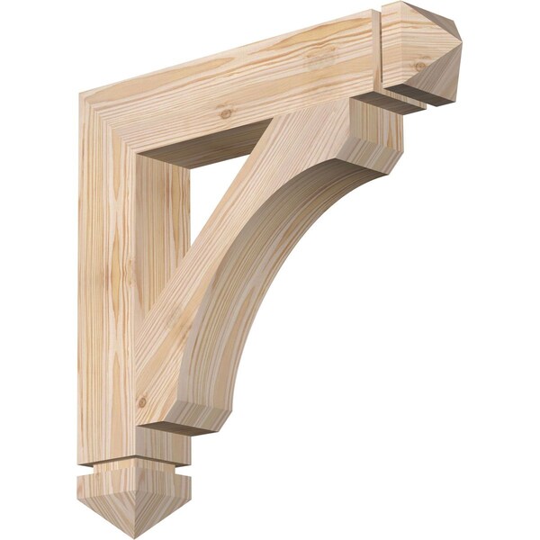 Ekena Millwork Legacy Arts & Crafts Smooth Bracket, Douglas Fir, 3 1/2"W x 20"D x 20"H BKT04X20X20LEC03SDF - main